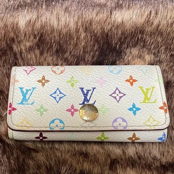Louis Vuitton Bags Louis Vuitton White Murakami Key Cles Key